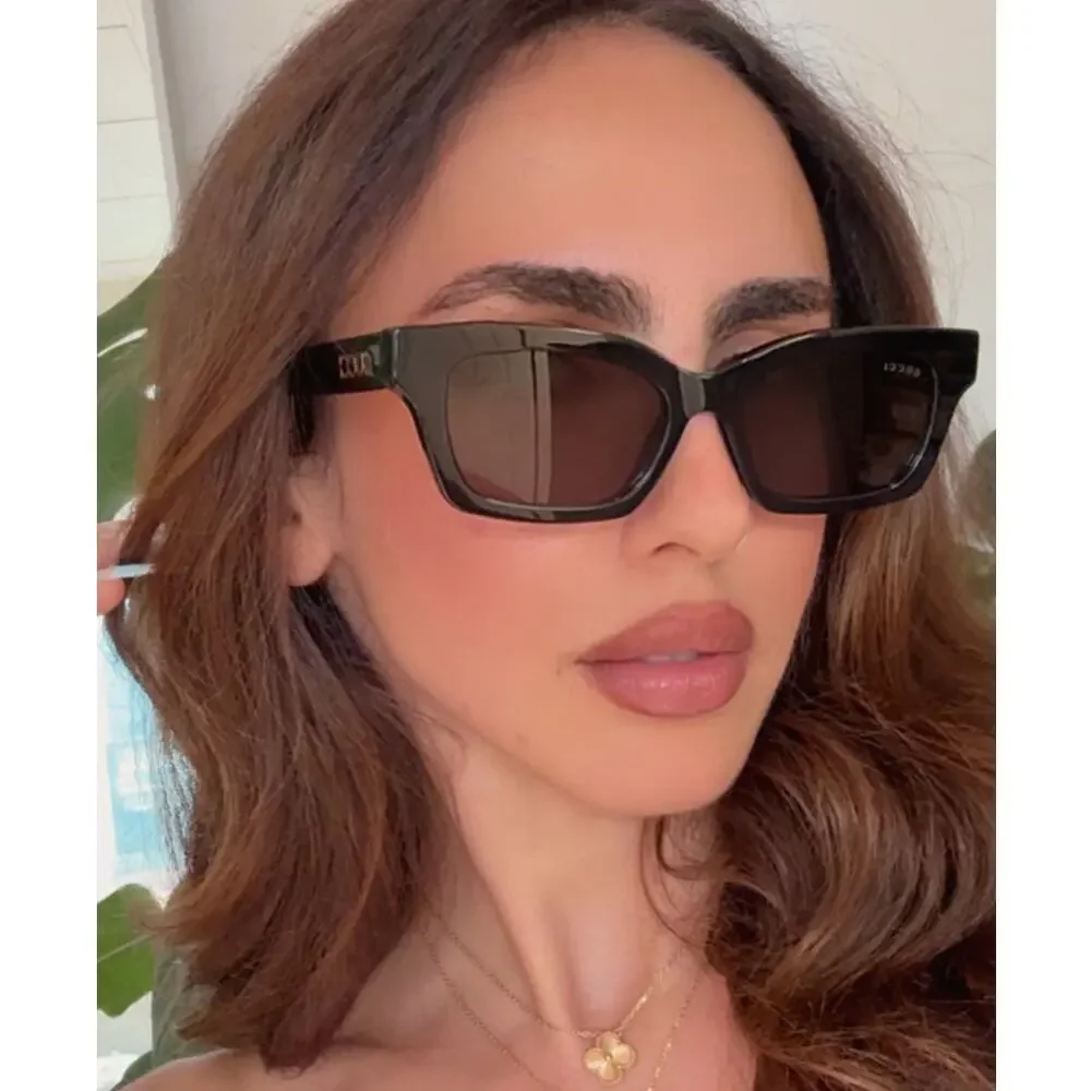 NEW Gucci GG1790S Black Cat Eye Logo Sunglasses